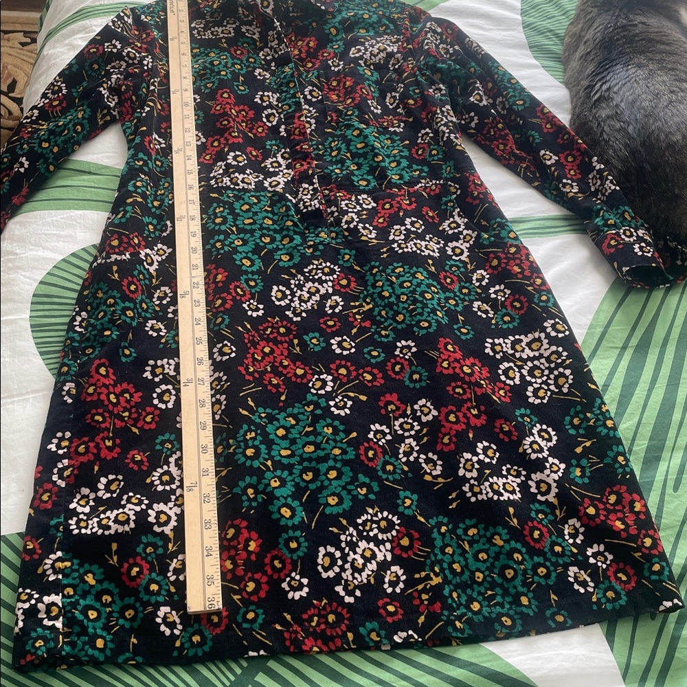 Boden Black Floral Long Sleeve Dress - Picture 10 of 10